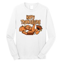 Happy Thanksgiving Holiday Festive Turkey Long Sleeve Shirt