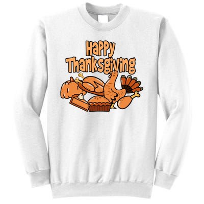 Happy Thanksgiving Holiday Festive Turkey Sweatshirt