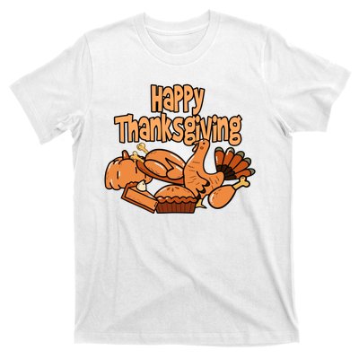 Happy Thanksgiving Holiday Festive Turkey T-Shirt