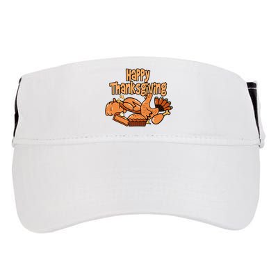 Happy Thanksgiving Holiday Festive Turkey Adult Drive Performance Visor