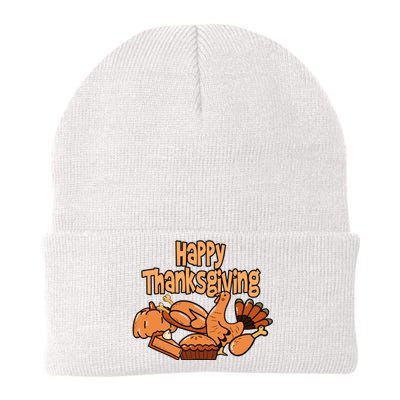 Happy Thanksgiving Holiday Festive Turkey Knit Cap Winter Beanie