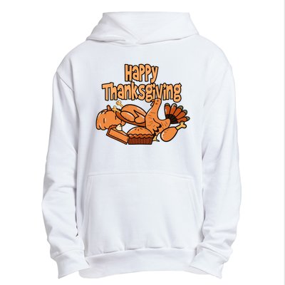 Happy Thanksgiving Holiday Festive Turkey Urban Pullover Hoodie