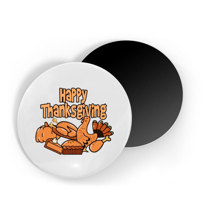 Happy Thanksgiving Holiday Festive Turkey Magnet