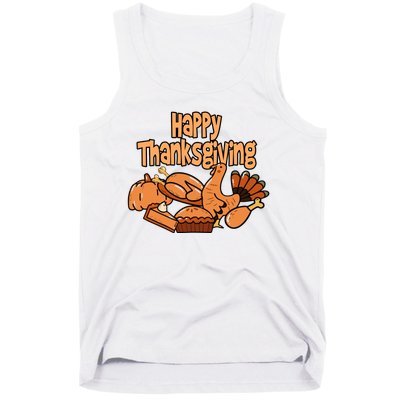 Happy Thanksgiving Holiday Festive Turkey Tank Top