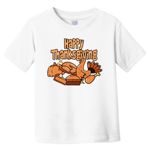 Happy Thanksgiving Holiday Festive Turkey Toddler T-Shirt