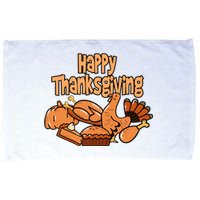 Happy Thanksgiving Holiday Festive Turkey Microfiber Hand Towel