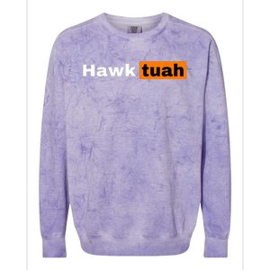 Hawk Tuah Colorblast Crewneck Sweatshirt