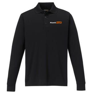 Hawk Tuah Performance Long Sleeve Polo