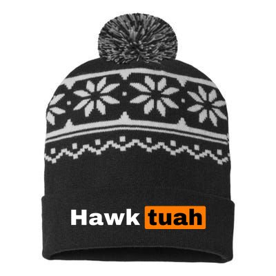 Hawk Tuah USA-Made Snowflake Beanie