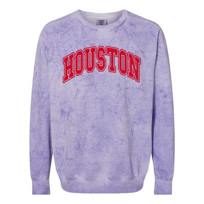 Houston Throwback Colorblast Crewneck Sweatshirt