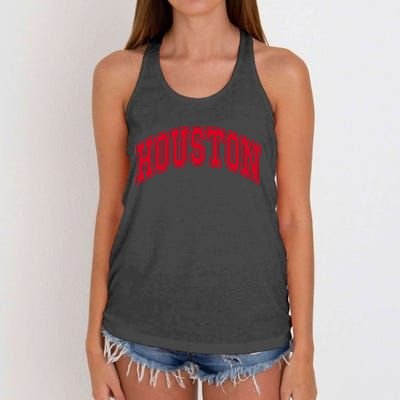 Houston Throwback Women's Knotted Racerback Tank