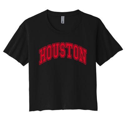 Houston Throwback Women's Crop Top Tee