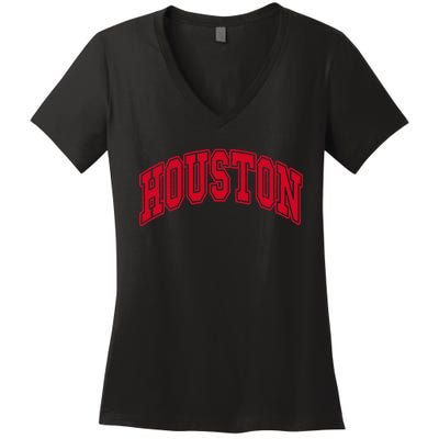 Houston Throwback Women's V-Neck T-Shirt