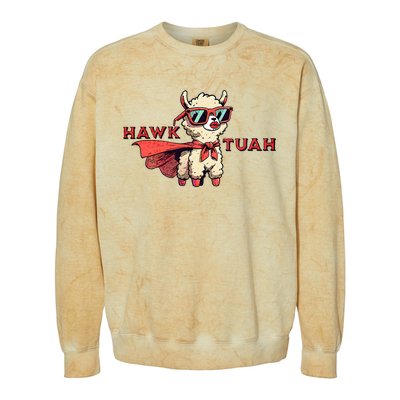 Hawk Tuah Colorblast Crewneck Sweatshirt