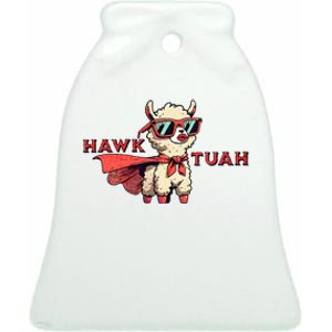 Hawk Tuah Ceramic Bell Ornament