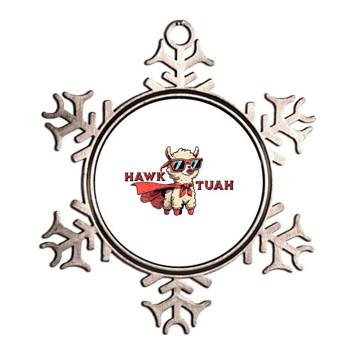 Hawk Tuah Metallic Star Ornament