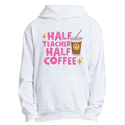 Half Teacher Half Coffee Teacher Coffee Teach Repeat Urban Pullover Hoodie