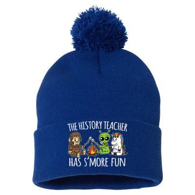 History Teacher Has S'more Fun Team Funny Gift Pom Pom 12in Knit Beanie