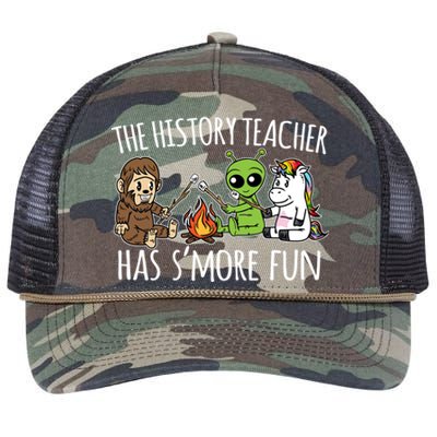 History Teacher Has S'more Fun Team Funny Gift Retro Rope Trucker Hat Cap