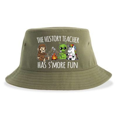 History Teacher Has S'more Fun Team Funny Gift Sustainable Bucket Hat