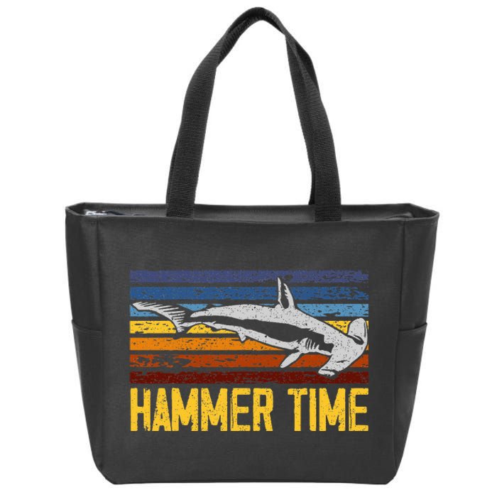 Hammer Time Hammerhead Shark Marine Biology Animal Zip Tote Bag