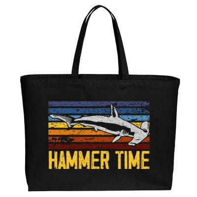 Hammer Time Hammerhead Shark Marine Biology Animal Cotton Canvas Jumbo Tote