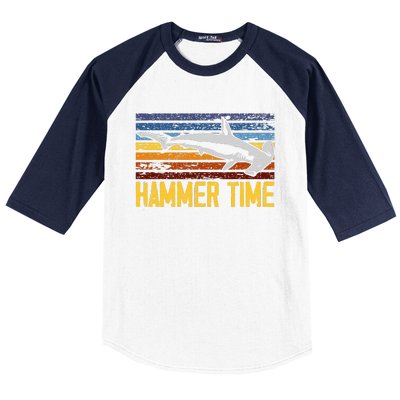 Hammer Time Hammerhead Shark Marine Biology Animal Baseball Sleeve Shirt