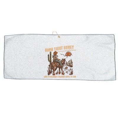Hang Tight Honey Large Microfiber Waffle Golf Towel