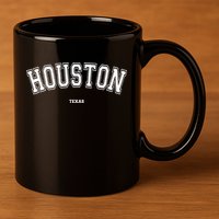Houston Texas 11oz C Handle Ceramic Mug