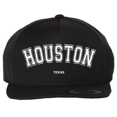 Houston Texas Wool Snapback Cap