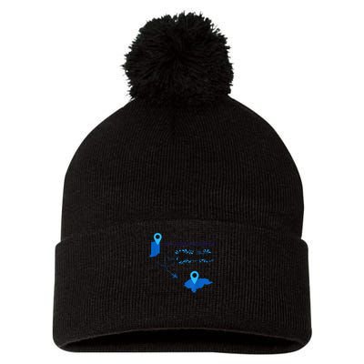 Hoosiers To Honduras Pom Pom 12in Knit Beanie