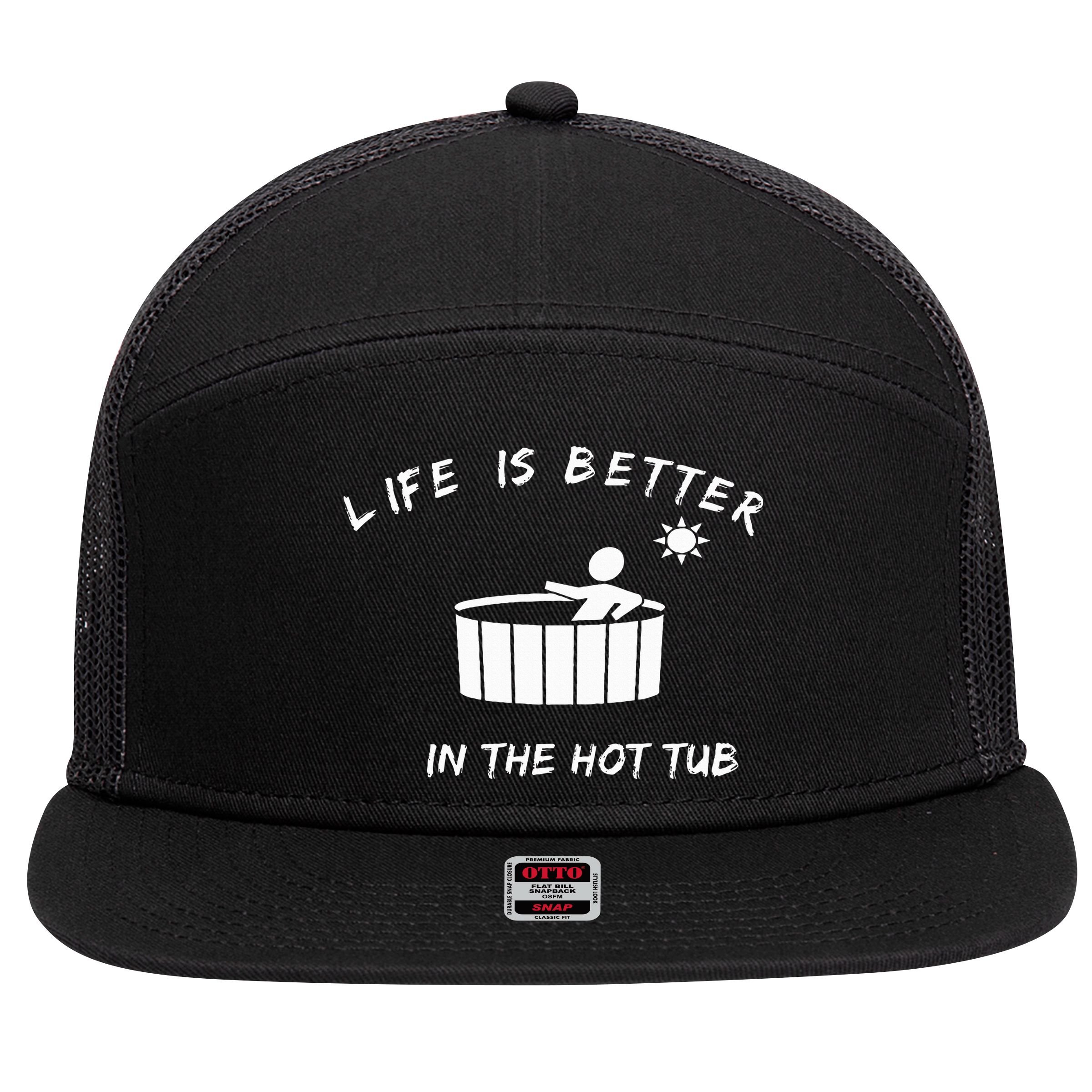 Hot Tub 7 Panel Mesh Trucker Snapback Hat