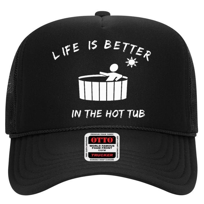 Hot Tub High Crown Mesh Back Trucker Hat