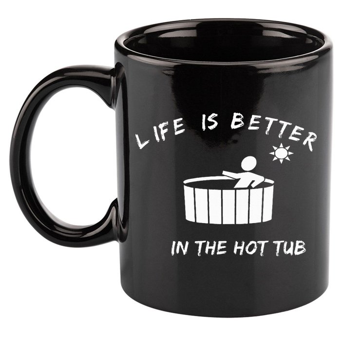 Hot Tub 11oz C Handle Ceramic Mug
