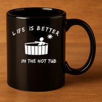 Hot Tub 11oz C Handle Ceramic Mug