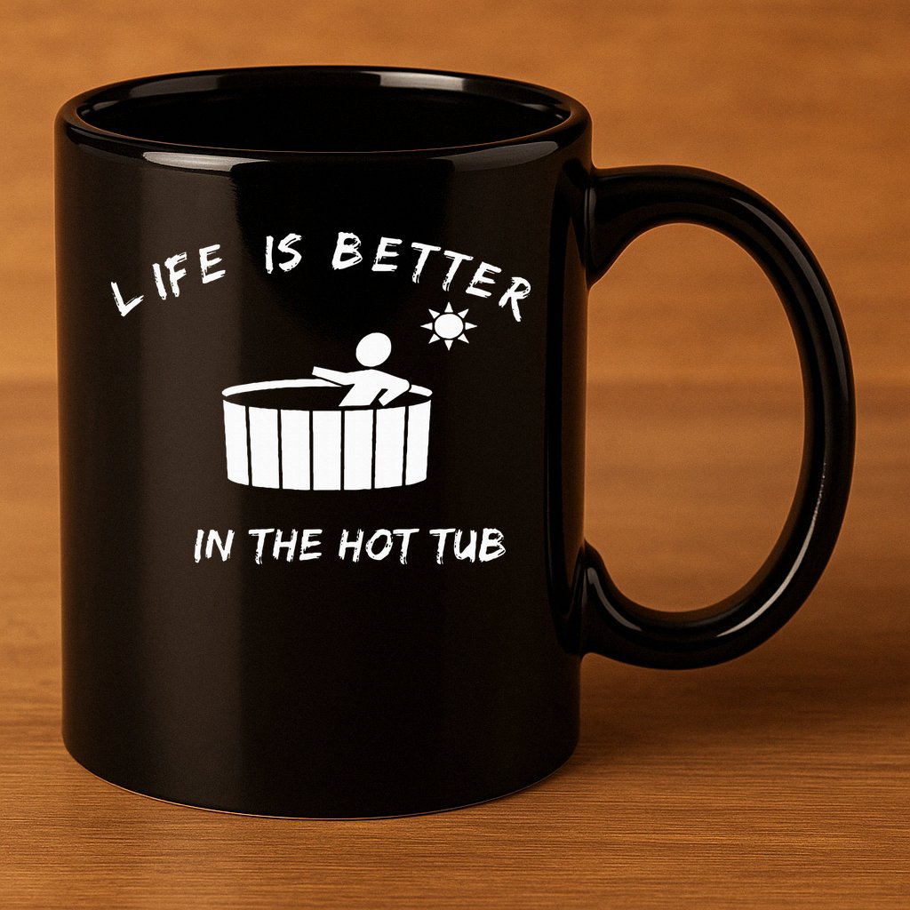 Hot Tub 11oz C Handle Ceramic Mug