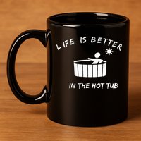 Hot Tub 11oz C Handle Ceramic Mug