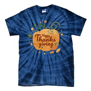 Happy Thanksgiving Holiday Pumpkin Autumn Tie-Dye T-Shirt