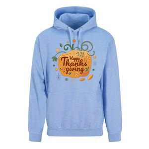 Happy Thanksgiving Holiday Pumpkin Autumn Unisex Surf Hoodie