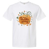 Happy Thanksgiving Holiday Pumpkin Autumn Garment-Dyed Heavyweight T-Shirt