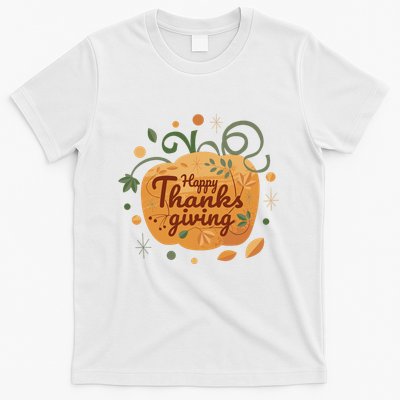 Happy Thanksgiving Holiday Pumpkin Autumn T-Shirt