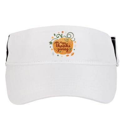 Happy Thanksgiving Holiday Pumpkin Autumn Adult Drive Performance Visor