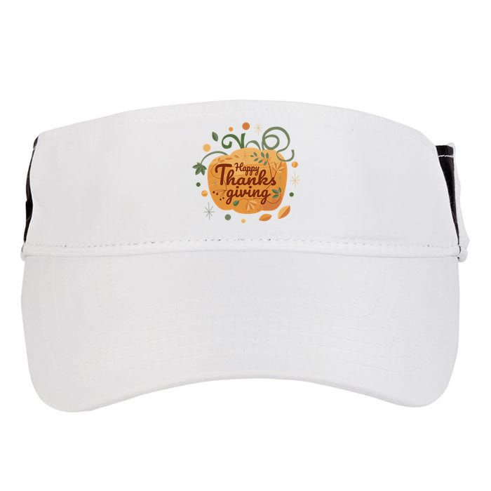 Happy Thanksgiving Holiday Pumpkin Autumn Adult Drive Performance Visor