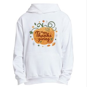 Happy Thanksgiving Holiday Pumpkin Autumn Urban Pullover Hoodie