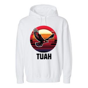 Hawk Tuah Hawk Tush Garment-Dyed Fleece Hoodie