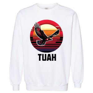 Hawk Tuah Hawk Tush Garment-Dyed Sweatshirt