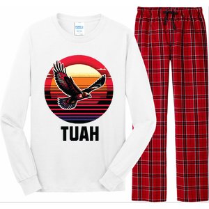 Hawk Tuah Hawk Tush Long Sleeve Pajama Set