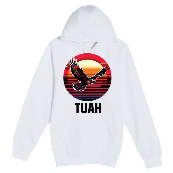 Hawk Tuah Hawk Tush Premium Pullover Hoodie