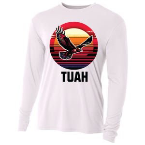 Hawk Tuah Hawk Tush Cooling Performance Long Sleeve Crew