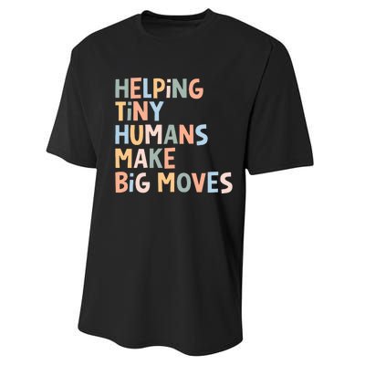 Helping Tiny Humans Make Big Moves Performance Sprint T-Shirt